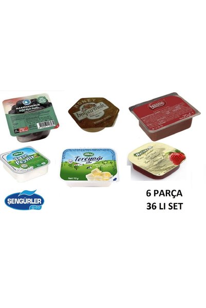 Naturem KAHVALTILIK PİKNİK SET 6 ÇEŞİT (36 LI SET)