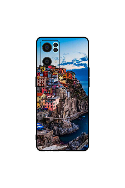 Covernex غطاء حماية لهاتف Oppo Reno7 Pro 5G منازل ملونة على البحر