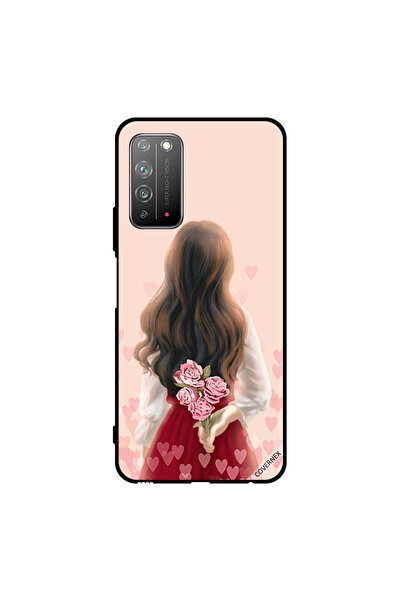 Covernex Protective Case Cover For Honor X10 5G Girl Hiding Flowers
