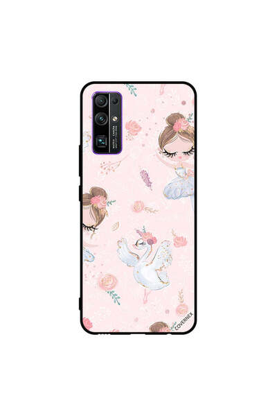 Covernex غطاء حماية لهاتف Honor 30 - فتاة وزهور