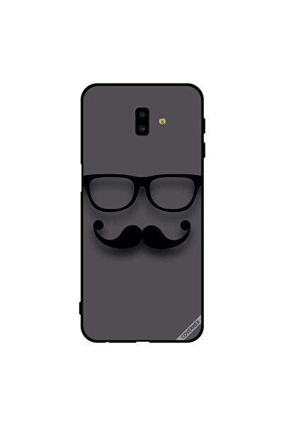 Covernex غطاء حماية لهاتف سامسونج جالاكسي J6+ - أسود زجاجي وشارب