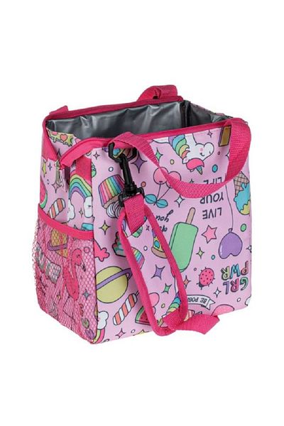 OEM Insulated bag, size 23x14x25 cm, capacity 8 l, Pink