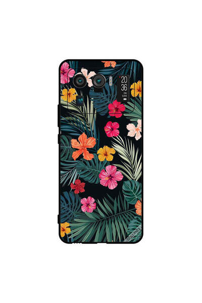 Covernex غطاء حماية لهاتف شاومي مي 11 ألترا - زهور متعددة الألوان وريش أخضر داكن