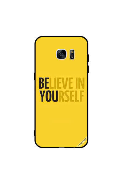 Covernex غطاء حماية لهاتف سامسونج جالاكسي إس 7 إيدج - ثق بنفسك - أصفر