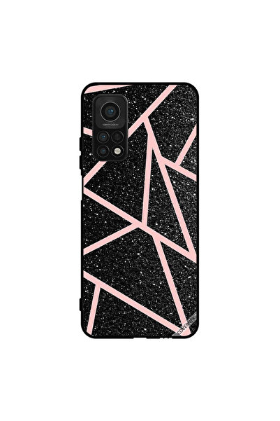 Covernex غطاء حماية لهاتف شاومي مي 10 تي برو 5 جي، أسود لامع، بنقشة مسارات ور...