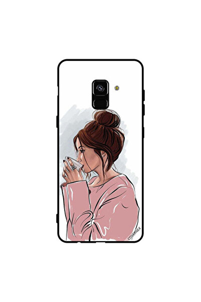 Covernex غطاء حماية لهاتف سامسونج جالاكسي A8+ (2018) بطباعة شرب الشاي