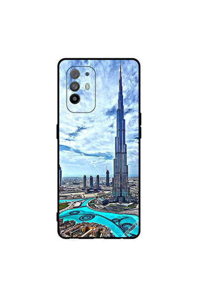 Covernex غطاء حماية لهاتف Oppo A95 - برج خليفة - غيوم تلامس السحاب