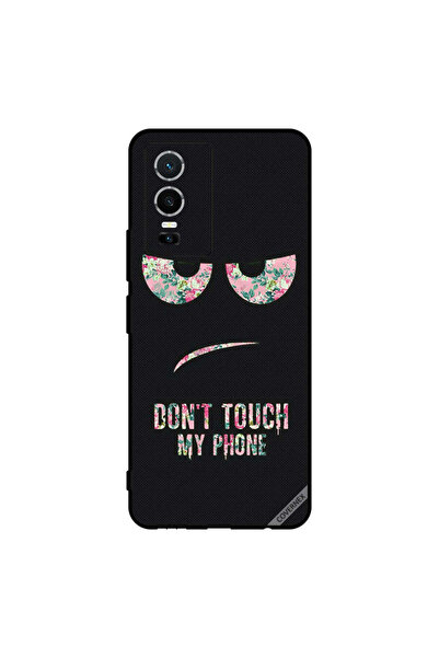 Covernex غطاء حماية لهاتف فيفو Y76 5G مطبوع عليه عبارة "لا تلمس هاتفي"