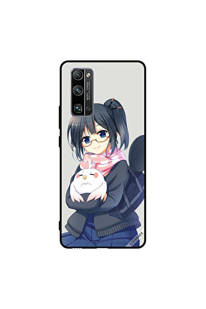 Covernex غطاء حماية لهاتف Honor 30 Pro+ فتاة تحمل حيوانًا أليفًا