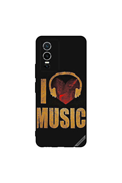 Covernex غطاء حماية لهاتف vivo Y76 5G Vintage I Love Music