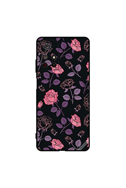 Covernex غطاء حماية لهاتف Poco M4 Pro - زهور وردية وأرجوانية