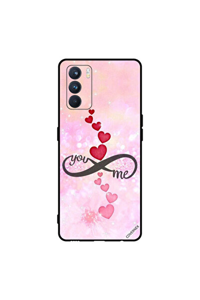 Covernex غطاء حماية لهاتف Oppo K9 Pro قلوب حمراء ووردية أنت إنفينيتي مي