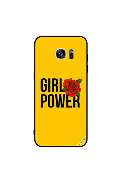 Covernex غطاء حماية لهاتف سامسونج جالاكسي S7 إيدج - فتاة باور يلو