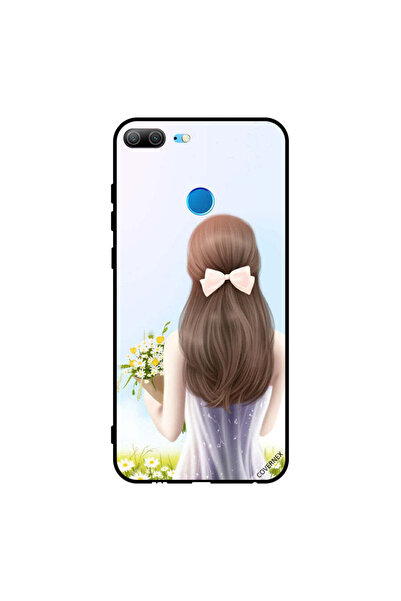 Covernex غطاء حماية لهاتف Honor 9 Lite فتاة جميلة تحمل الزهور