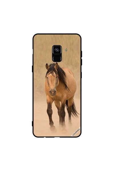Covernex غطاء حماية لهاتف سامسونج جالاكسي A8+ (2018) - سباق الخيل البني