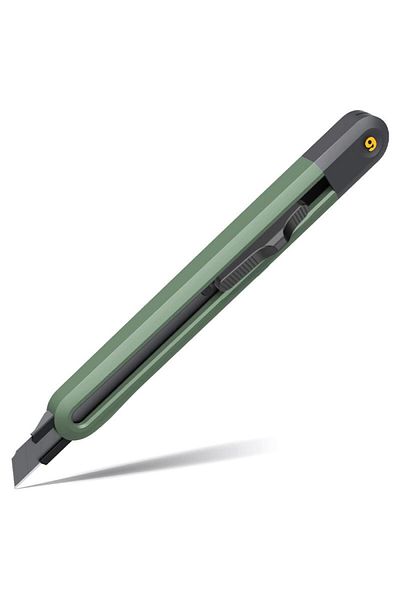 Deli Medium Cutter, Color Green, Dimension 133x15x11 mm, Home Series, Deli