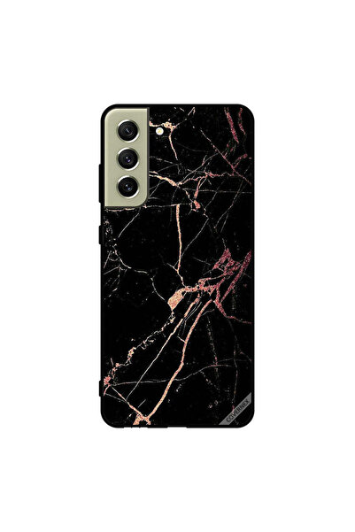 Covernex غطاء حماية لهاتف سامسونج S21 FE بنمط رخامي أسود