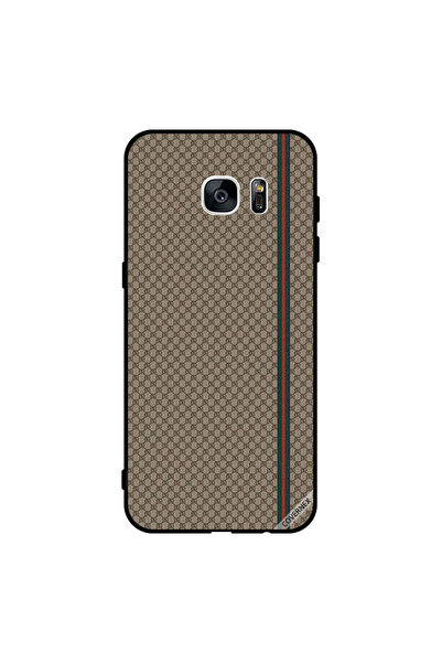 Covernex غطاء حماية لهاتف سامسونج جالاكسي إس 7 إيدج بخطوط حمراء وخضراء على نم...