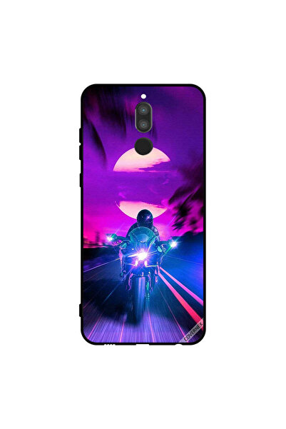 Covernex غطاء حماية لهاتف هواوي ميت 10 لايت - راكب الدراجة النارية يترك القمر...