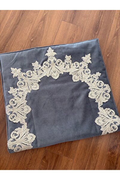 Hyatt Concept Fransız dantelli kadife kumaş modern tasarım günlük çeyizlik he...