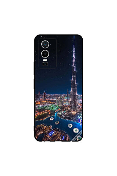 Covernex غطاء حماية لهاتف فيفو Y76 5G منظر ليلي لوسط المدينة