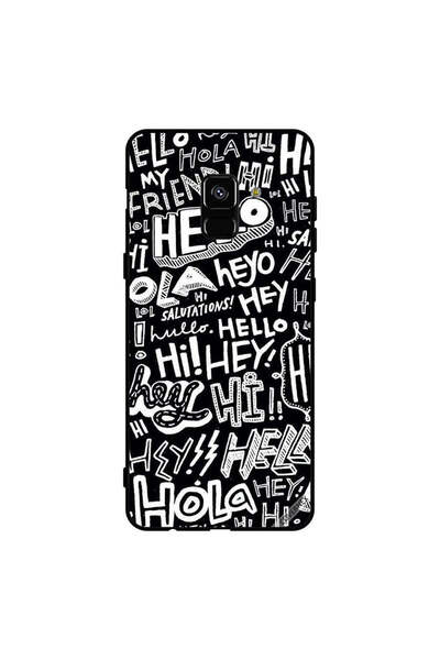 Covernex غطاء حماية لهاتف سامسونج جالاكسي A8+ (2018) - مرحباً بالعلامات