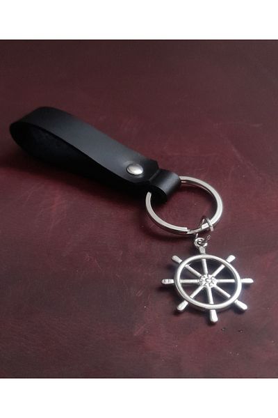 BSN Store Seaman's Rudder Figure Keychain Premium Hand Made Real Leather Keychain