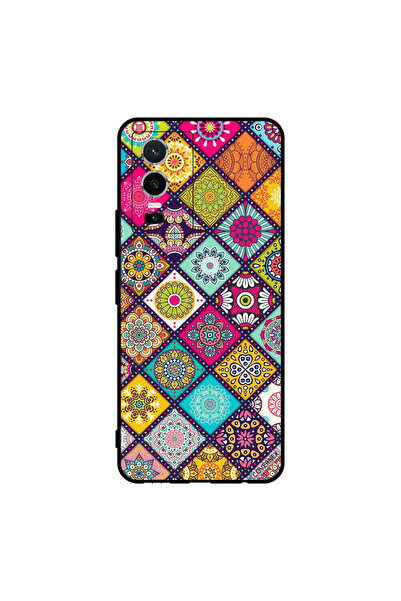 Covernex Protective Case Cover For vivo Y76 5G Multi Shapes Floral Pattern