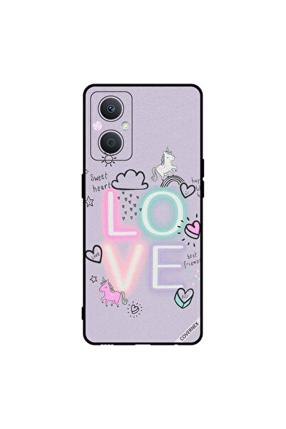 Covernex غطاء حماية لهاتف Oppo A96 بتصميم قلب حلو ووحيد القرن