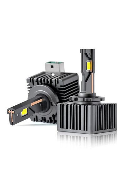 OEM Set 2 becuri auto LED D1S, tip xenon, Canbus, 80W/set, 6000K, radiator din aluminiu, IP68, Plug & Play, B