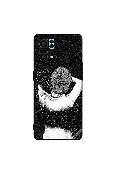Covernex غطاء حماية لهاتف Oppo Reno7 Pro 5G بتصميم فتاة خربشة ليلية