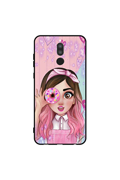 Covernex غطاء حماية لهاتف هواوي ميت 10 لايت - فتاة صغيرة لطيفة تحمل دونات