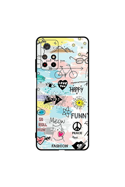 Covernex غطاء حماية لجهاز Poco M4 Pro Doodle Meow Enjoy