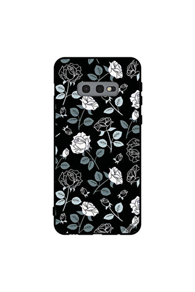 Covernex غطاء حماية لهاتف سامسونج جالاكسي S10e بنقشة زهور باللونين الأبيض وال...