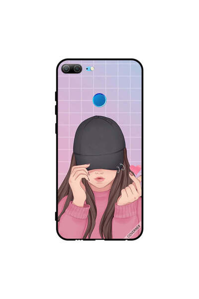 Covernex غطاء حماية لهاتف Honor 9 Lite - سناب لوف، فتاة سوداء بقبعة