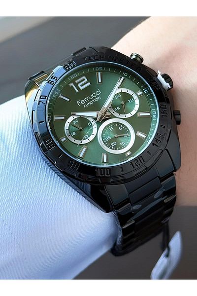 Ferrucci Men's Functions Active Metal Cord Wrist Watch