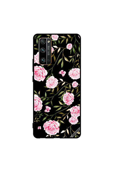 Covernex غطاء حماية لهاتف Honor 30 Pro بنقشة ورود وردية في باقات من الأوراق ا...