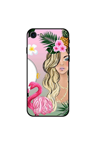 Covernex غطاء حماية لجهاز iPhone 8 بطبعة فتاة وحيد القرن وشعلة