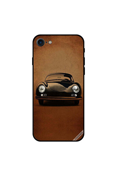 Covernex غطاء حماية لجهاز iPhone 8 بتصميم سيارة كلاسيكية باللون الأسود