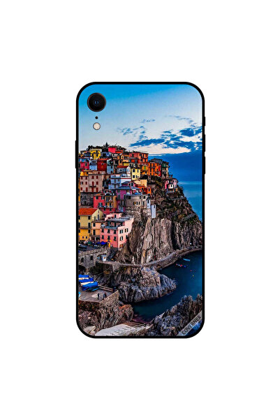 Covernex غطاء حماية لجهاز iPhone XR - منازل ملونة على البحر