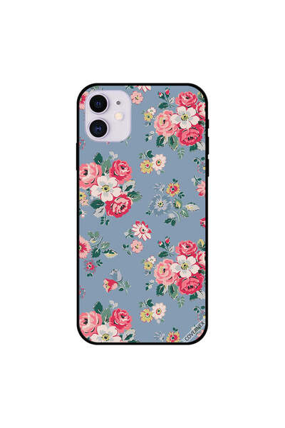 Covernex غطاء حماية لجهاز iPhone 11 بنمط زهور أزرق فاتح