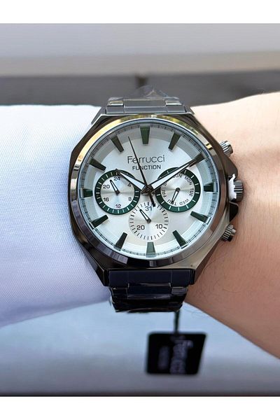 Ferrucci Men's Functions Active Metal Cord Wrist Watch