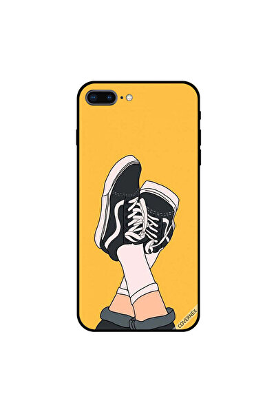 Covernex غطاء حماية لجهاز iPhone 8 Plus من القماش بتصميم أحذية من الأسفل