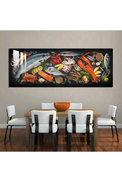 Marktna لوحة جدارية خشبية فاخرة مع برواز فضي و طبقة من الاكرليك الشفاف