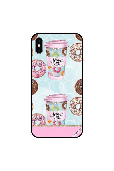 Covernex غطاء حماية لهاتف iPhone X بتصميم فتاة دونات ووري