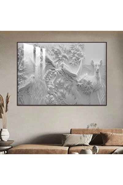 SND لوحة جدارية خشبية مطبوعة بتصميم اللوحة الجبسية مع برواز شامبين و طبقة من ...