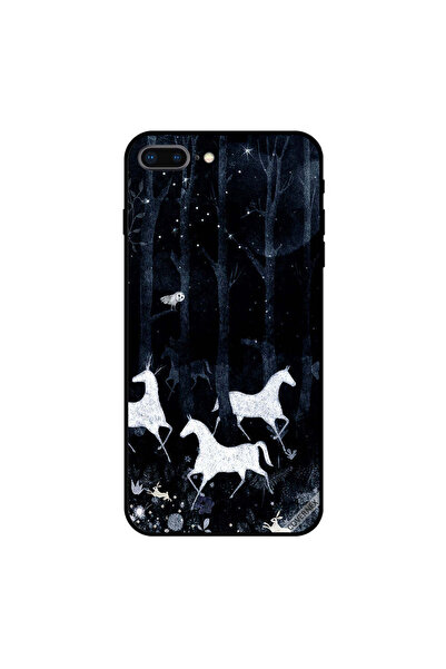 Covernex غطاء حماية لجهاز iPhone 7 Plus بطبعة وحيد القرن في الليل