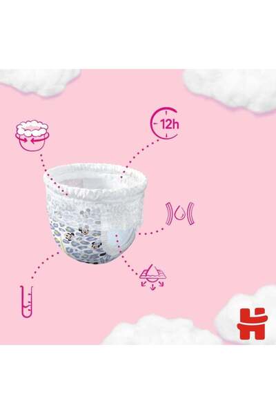 Huggies Mega Pack 4 Scutece, Fete, 9-14 Kg, 52 Bucăți