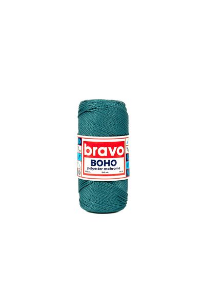 Bravo Boho Polyester Macrame Yarn 100 Gr 3 mm 238 Petrol Green