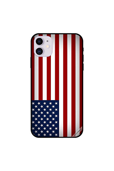 Covernex غطاء حماية لجهاز iPhone 11 بعلم الولايات المتحدة الأمريكية متدرج الأ...